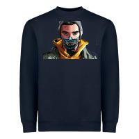 Navy codfish beatbox Heavyweight Sweatshirt - artisFamous