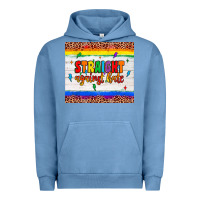Pigment Pebble Blue straight against hate tumbler Urban Hoodie - JahusDesignShop