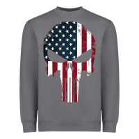 The Punisher American Flag Heavyweight Sweatshirt | Teevron