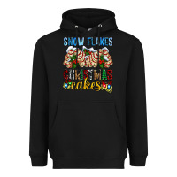 Black snow flakes christmas cakes ado Heavyweight Hoodie - AdoDesignShop
