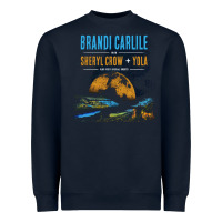 Navy Brandi Carlile Poster Heavyweight Sweatshirt - artisFamous