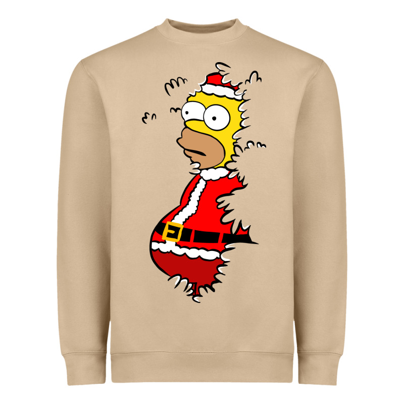 Homer Claus Christmas Heavyweight Sweatshirt by artisFamous | Teevron