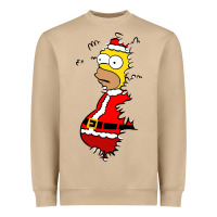 Mushroom Homer Claus Christmas Heavyweight Sweatshirt - artisFamous