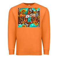 Carrot pumpkin nurse with sunflower Premium Sweatshirt - AdoDesignShop