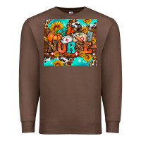 Chestnut pumpkin nurse with sunflower Premium Sweatshirt - AdoDesignShop
