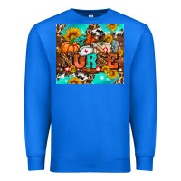 True Royal pumpkin nurse with sunflower Premium Sweatshirt - AdoDesignShop