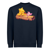 Navy Winnie the Pooh Piglet Heavyweight Sweatshirt - artisFamous