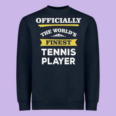 The World's Finest Tennis Player Heavyweight Sweatshirt Designed By Artisfamous