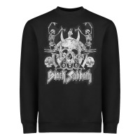 Black black sab.bath official vintage dancing skele Heavyweight Sweatshirt - artisFamous