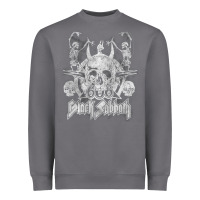 Storm black sab.bath official vintage dancing skele Heavyweight Sweatshirt - artisFamous