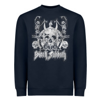 Black Sab.bath Official Vintage Dancing Skele Heavyweight Sweatshirt | Teevron