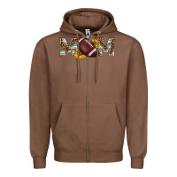 Chestnut american football mom Zipper Hoodie - BarkalooDesign