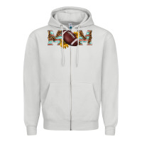 Dove Grey american football mom Zipper Hoodie - BarkalooDesign