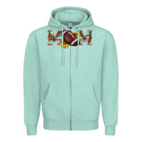 Seafoam american football mom Zipper Hoodie - BarkalooDesign