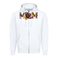 White american football mom Zipper Hoodie - BarkalooDesign