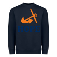 Navy Hope College Heavyweight Sweatshirt - artisFamous