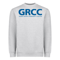 Heather Grey Grand Rapids Community College Heavyweight Sweatshirt - artisFamous
