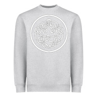 Heather Grey king crimson Heavyweight Sweatshirt - artisFamous