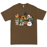Cacao Farm animal coffee cups Premium Tee - HowdyJamesFarm