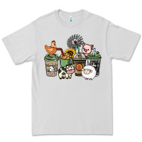 Dove Grey Farm animal coffee cups Premium Tee - HowdyJamesFarm
