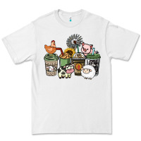 White Farm animal coffee cups Premium Tee - HowdyJamesFarm