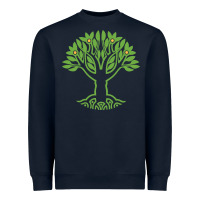 Navy Maharishi International College Heavyweight Sweatshirt - artisFamous
