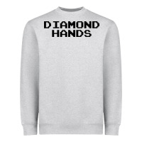 Heather Grey diamond hands Heavyweight Sweatshirt - artisFamous