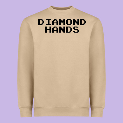 Diamond Hands Heavyweight Sweatshirt Designed By Artisfamous