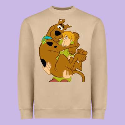 Scooby Doo And Shaggy Heavyweight Sweatshirt Designed By Artisfamous