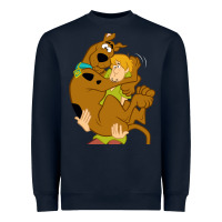 Navy Scooby Doo and Shaggy Heavyweight Sweatshirt - artisFamous