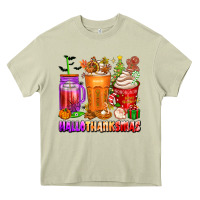 Mossy hallothanksmas coffee cups Heavy Core Tee - texasbilliewilder
