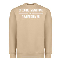 Mushroom i'm awesome i'm a train driver Heavyweight Sweatshirt - artisFamous