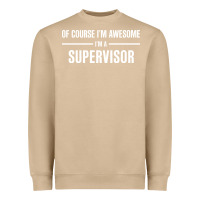 Mushroom i'm awesome i'm a supervisor Heavyweight Sweatshirt - artisFamous