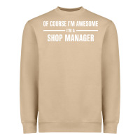Mushroom i'm awesome i'm a shop manager Heavyweight Sweatshirt - artisFamous