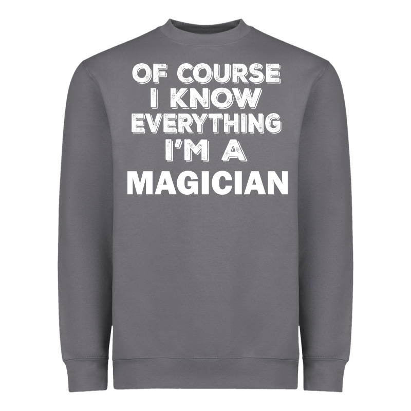 I Know Everything I'm A Magician Heavyweight Sweatshirt by artisFamous | Teevron