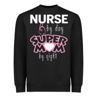 Black nurse by day super mom by night Heavyweight Sweatshirt - artisFamous