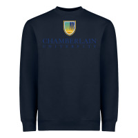 Navy Chamberlain College Heavyweight Sweatshirt - artisFamous