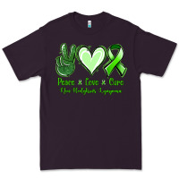 Plum Peace Love Cure Non Hodgkins Lympoma Premium Tee - Jasminsmagicworld