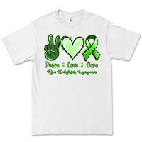 White Peace Love Cure Non Hodgkins Lympoma Premium Tee - Jasminsmagicworld