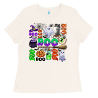 Bone boo halloween Ladies Tee - CowGirlArtShop
