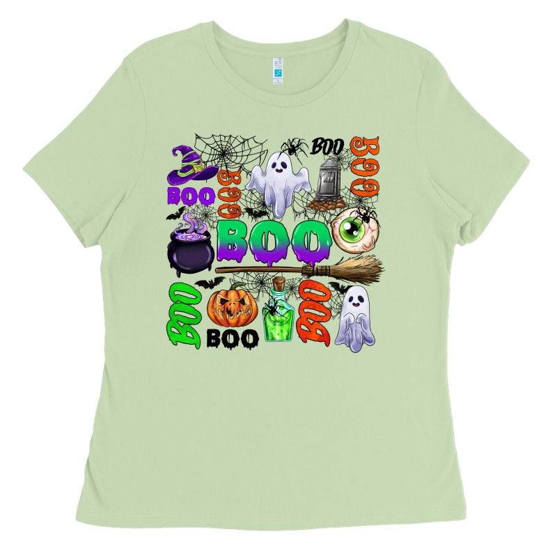 Boo Halloween Ladies Tee by CowGirlArtShop | Teevron