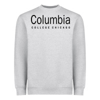 Heather Grey Columbia College Chicago Heavyweight Sweatshirt - artisFamous