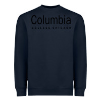 Navy Columbia College Chicago Heavyweight Sweatshirt - artisFamous