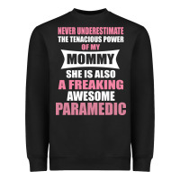 Black never underestimate mommy paramedic Heavyweight Sweatshirt - artisFamous