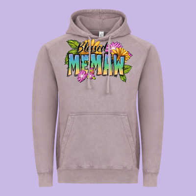 Blessed Memaw Mother's Day Vintage Hoodie Designed By Fadigitalartstudio