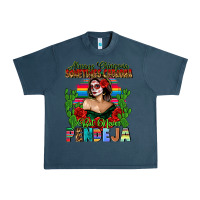 Midnight Navy Mexican Chingona Urban Heavy Tee - FaDigitalArtStudio