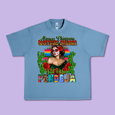 Mexican Chingona Urban Heavy Tee Designed By Fadigitalartstudio