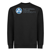 Black National Louis College Heavyweight Sweatshirt - artisFamous