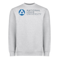 Heather Grey National Louis College Heavyweight Sweatshirt - artisFamous