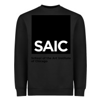 Black School of The Art Institute of Chicago College Heavyweight Sweatshirt - artisFamous